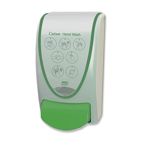 Cutan 1 Litre Wall Mount Dispenser - Green (for Moisturiser) | MidMeds