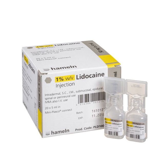 Lidocaine 1% 5ml (50mg in 5ml) Amp x 10 | MidMeds