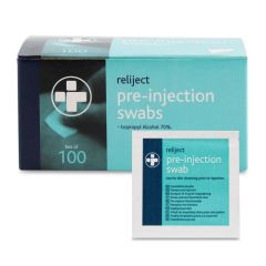 Reliject Pre-Injection Swabs x100