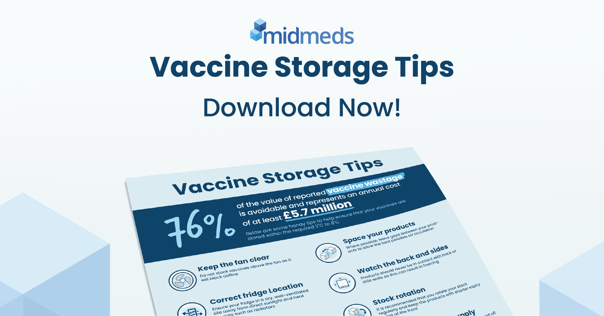 Download Vaccine Fridge Tips Poster